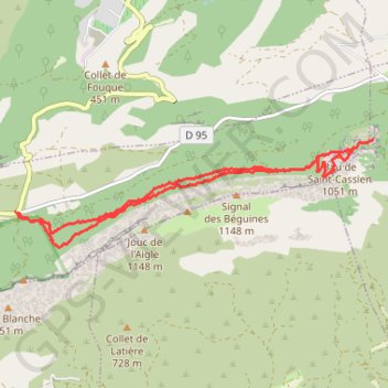 Pas de l'Ail - Plan-d'Aups-Sainte-Baume GPS track, route, trail