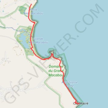 Macabou - Cap Macré GPS track, route, trail