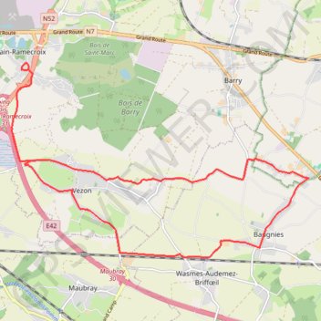 Reprise 19km GPS track, route, trail