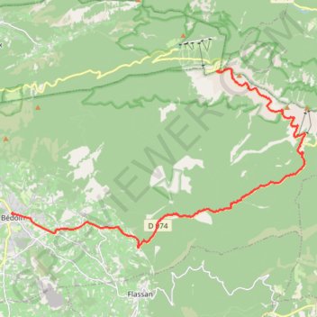 Mont Ventoux GPS track, route, trail
