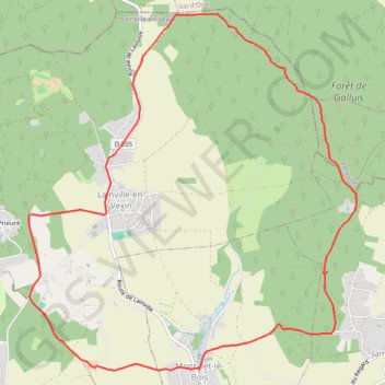 Lainville par Montalet GPS track, route, trail