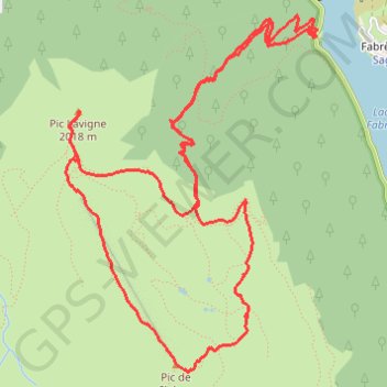 Pic de Chérue et Pic Lavigne GPS track, route, trail