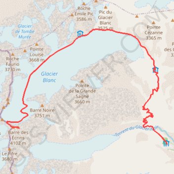 Barre des Écrins GPS track, route, trail