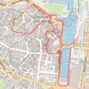 Cherbourg, tour de ville GPS track, route, trail