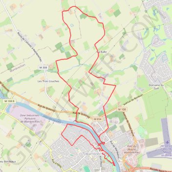 Circuit du Genièvre - Wambrechies GPS track, route, trail