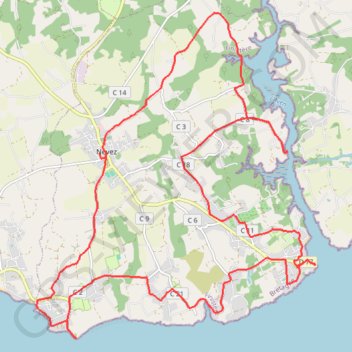 La névézienne : circuit cyclo GPS track, route, trail