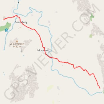 Descente Tsaranoro GPS track, route, trail
